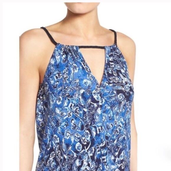 Lucky 🍀 Brand Indigo Floral Boho Maxi Dress Women’s XS - Picture 4 of 12